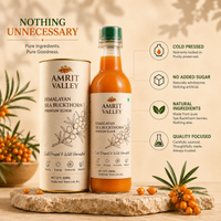 Amrit Valley Premium Sea Buckthorn Juice – 500ml (Pack of 1)